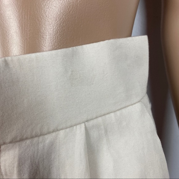 NEW ZARA BEIGE WIDE LEG PANTS - Picture 4 of 8